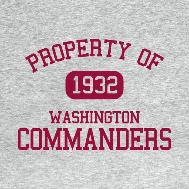 Property of Washington Commanders by Funnyteesforme